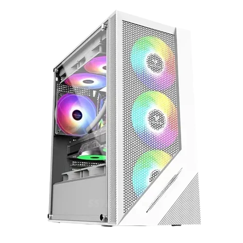 V-SHENG AIR COLD WHITE MID-TOWER CASING - SSTECH COMPUTERS